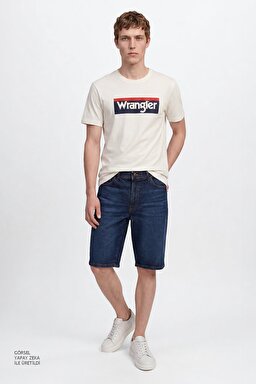 Texas Pamuklu Regular Fit Normal Kesim Cepli Esnek Jean Kot Denim Şort - Dark Indigo-W11C00002317