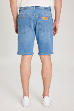 Regular Fit Normal Kesim Normal Bel Açık Mavi Esnek Jean Kot Şort - Vito-W11CAG42E (görsel 6)