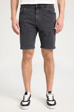Texas Regular Fit Normal Kesim Normal Bel Esnek Jean Kot Şort - Ashes-W11CBY43A (görsel 4)