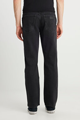 Texas Straight Fit Normal Bel Düz Paça Siyah Pamuklu Esnek Jean Denim Pantolon - Dark Eden-W12100012TI (görsel 4)
