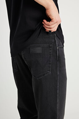 Texas Straight Fit Normal Bel Düz Paça Siyah Pamuklu Esnek Jean Denim Pantolon - Dark Eden-W12100012TI (görsel 5)