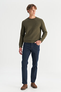 Texas Straight Fit Düz Kesim Normal Bel Pamuklu Esnek Siyah Denim Pantolon - Black-W12100020001