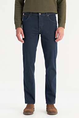 Texas Straight Fit Düz Kesim Normal Bel Pamuklu Esnek Siyah Denim Pantolon - Black-W12100020001 (görsel 2)