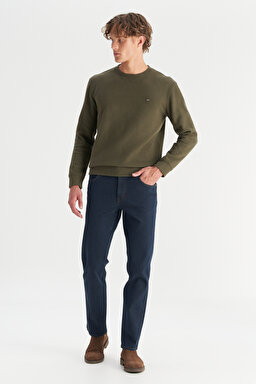 Texas Straight Fit Düz Kesim Normal Bel Pamuklu Esnek Siyah Denim Pantolon - Black-W12100020001 (görsel 3)