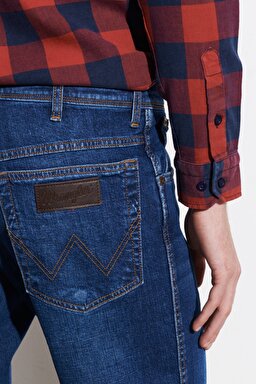 Texas Slim Fit Dar Kesim Normal Bel Esnek Jean Kot Pantolon - Mid Blue-W121017XT (görsel 4)