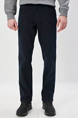 Texas Authentic Straight Fit Normal Bel Esnek Jean Kot Pantolon - Blueblack Rinse-W121019371