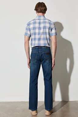 Texas Straight Fit Düz Kesim Normal Bel Mavi Esnek Jean Kot Pantolon - Stone-W12102458 (görsel 7)