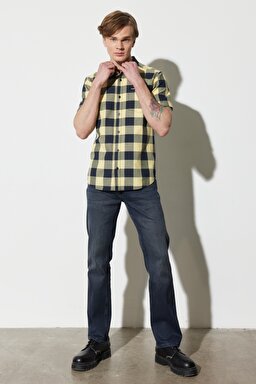 Texas Straight Fit Düz Kesim Normal Bel Siyah Esnek Jean Kot Pantolon - Black-W121026001 (görsel 3)