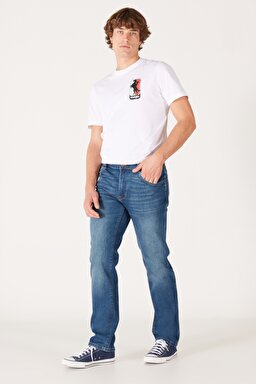 Texas Regular Fit Normal Kesim Normal Bel Mavi Esnek Jean Kot Pantolon - Stone-W12103958 (görsel 2)