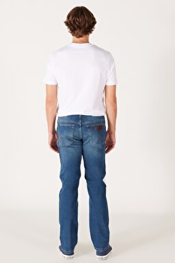 Texas Regular Fit Normal Kesim Normal Bel Mavi Esnek Jean Kot Pantolon - Stone-W12103958 (görsel 5)