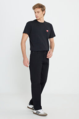 Regular Fit Normal Kesim Normal Bel Siyah Esnek Pantolon - Black-W121053100 (görsel 2)