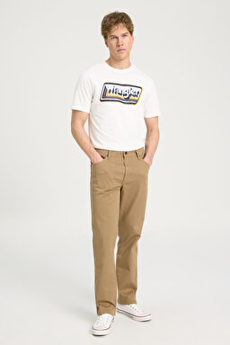 Regular Fit Normal Kesim Normal Bel Camel Esnek Pantolon - Camel-W121053175 (görsel 3)