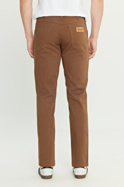 Straight Fit Düz Kesim Normal Bel Açık Kahverengi Esnek Texas Authentic Pantolon - Saddle Brown-W121053248 (görsel 4)