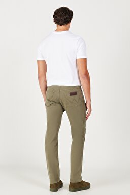 Regular Fit Normal Kesim Normal Bel Haki Esnek Pantolon - Militare Green-W121053G40 (görsel 8)