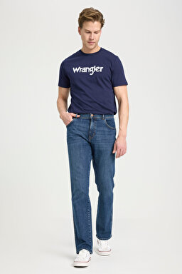 Regular Fit Normal Kesim Normal Bel Düz Paça Lacivert Texas Jean Kot Pantolon - Stone-W12106758