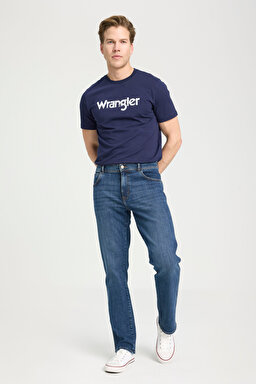 Regular Fit Normal Kesim Normal Bel Düz Paça Lacivert Texas Jean Kot Pantolon - Stone-W12106758 (görsel 2)