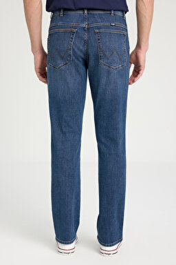 Regular Fit Normal Kesim Normal Bel Düz Paça Lacivert Texas Jean Kot Pantolon - Stone-W12106758 (görsel 5)