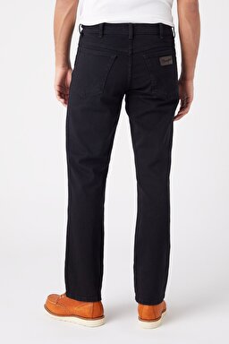 Texas Straight Fit Normal Bel Denim Esnek Jean Kot Pantolon - Black-W12109004 (görsel 3)