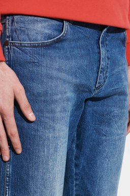 Texas Authentic Straight Fit Normal Bel Esnek Jean Kot Pantolon - Authentic Indigo-W1215915Q (görsel 3)