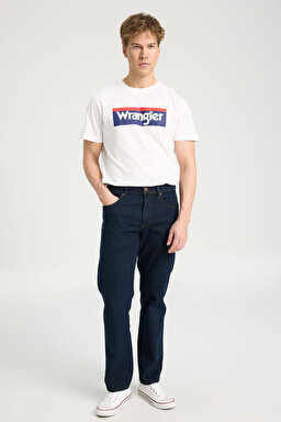 Texas Straight Fit Normal Bel Denim Esnek Jean Kot Pantolon - Dark Blue-W12175001
