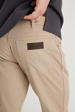 Texas Straight Fit Düz Kesim Normal Bek Krem Rengi Pamuklu Esnek Pantolon - Timberwolf-W1218646344 (görsel 5)