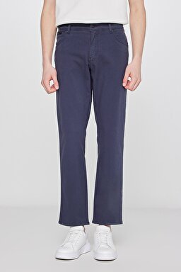 Texas Straight Fit Düz Kesim Normal Bel Lacivert Pamuklu Esnek Pantolon - DarKNavy-W1218646411 (görsel 3)