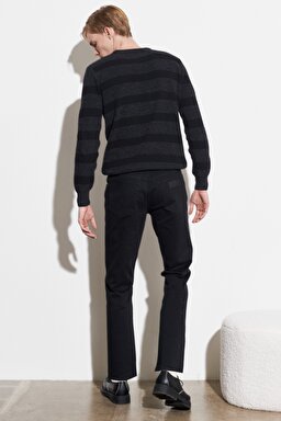 Texas Authentic Straight Fit Normal Bel Esnek Siyah Pantolon - Black-W12193100 (görsel 5)