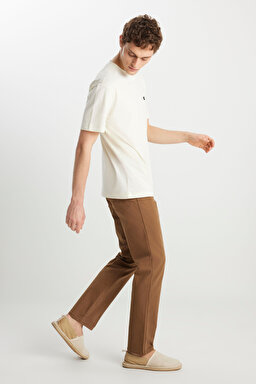 Texas Authentic Straight Fit Normal Bel Esnek Koyu Gri Pantolon - Saddle Brown-W12193248 (görsel 2)
