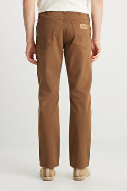 Texas Authentic Straight Fit Normal Bel Esnek Koyu Gri Pantolon - Saddle Brown-W12193248 (görsel 4)