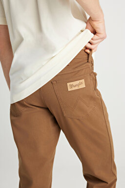 Texas Authentic Straight Fit Normal Bel Esnek Koyu Gri Pantolon - Saddle Brown-W12193248 (görsel 5)