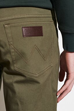 Texas Authentic Straight Fit Normal Bel Esnek Haki Pantolon - Militare Green-W12193G40 (görsel 5)