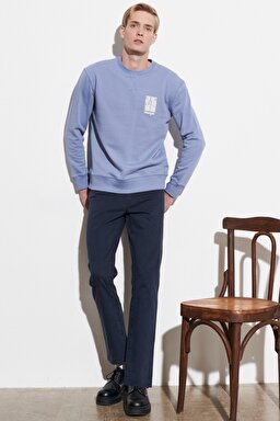 Texas Authentic Straight Fit Normal Bel Lacivert Esnek Pantolon - Dark Navy-W12193XAE (görsel 3)
