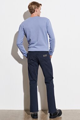 Texas Authentic Straight Fit Normal Bel Lacivert Esnek Pantolon - Dark Navy-W12193XAE (görsel 7)