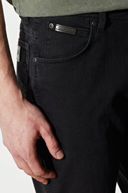 Texas Straight Fit Düz Kesim Normal Bel Siyah Esnek Pantolon - White-W12197100 (görsel 6)