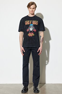 Texas Straight Fit Düz Kesim Normal Bel Lacivert Esnek Pantolon - Navy-W12197114 (görsel 4)