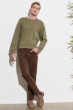 Texas Authentic Straight Fit Normal Bel Esnek Pantolon - Teak-W121A2455 (görsel 2)