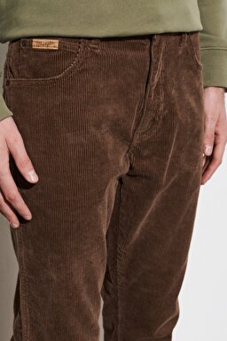 Texas Authentic Straight Fit Normal Bel Esnek Pantolon - Teak-W121A2455 (görsel 4)