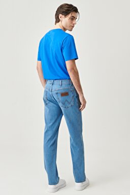Texas Straight Fit Normal Bel Açık Mavi Esnek Jean Kot Pantolon - Light Blue-W121C788W (görsel 6)