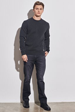 Texas Straight Fit Normal Bel Esnek Jean Kot Pantolon - Faded Black-W121EHXV6 (görsel 4)