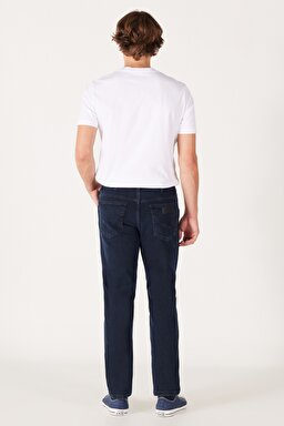 Texas Regular Fit Normal Bel Koyu Mavi Esnek Jean Kot Pantolon - Travis-W121LR278 (görsel 7)