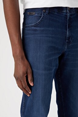 Texas Regular Fit Normal Bel Koyu Mavi Esnek Jean Kot Pantolon - Deep Blue-W121MN397 (görsel 4)