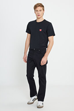 Regular Fit Normal Kesim Normal Bel Düz Paça Siyah Texas Pantolon - Black-W121Y6100