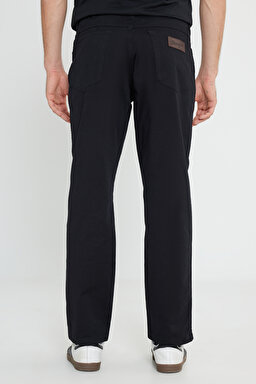 Regular Fit Normal Kesim Normal Bel Düz Paça Siyah Texas Pantolon - Black-W121Y6100 (görsel 4)
