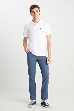 Texas Straight Fit Esnek Mavi Pantolon - Blue-W121Y673K