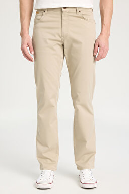 Texas Straight Fit Esnek Casual Pantolon - Beige-W121Y6C06