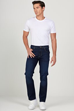 Straight Fit Düz Kesim Normal Bel Lacivert Arizona Jean Denim Kot Pantolon - Rinse-W12O01436 (görsel 2)