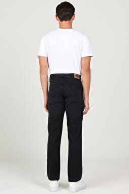 Straight Fit Düz Kesim Normal Bel Esnek Arizona Jean Denim Kot Pantolon - Black-W12O016001 (görsel 6)