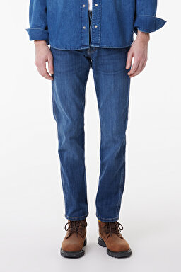Straight Fit Düz Kesim Normal Bel Esnek Arizona Jean Denim Kot Pantolon - Stone-W12O01758