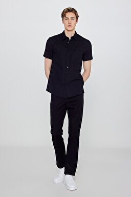 Pamuklu Arizona Straight Fit Cepli Esnek Jean Kot Denim Pantolon - Black-W12O021001 (görsel 2)