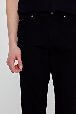 Pamuklu Arizona Straight Fit Cepli Esnek Jean Kot Denim Pantolon - Black-W12O021001 (görsel 5)